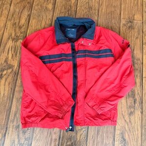 Nautica Red and Navy Windbreaker
